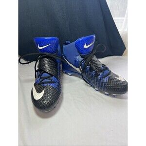 NIKE LUNARBEAST Pro TD Men's Size 11 Blue and Black Football Cleats 833421-014